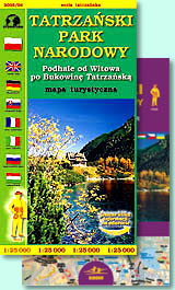okładka mapy Tatrzańskiego Parku Narodowego